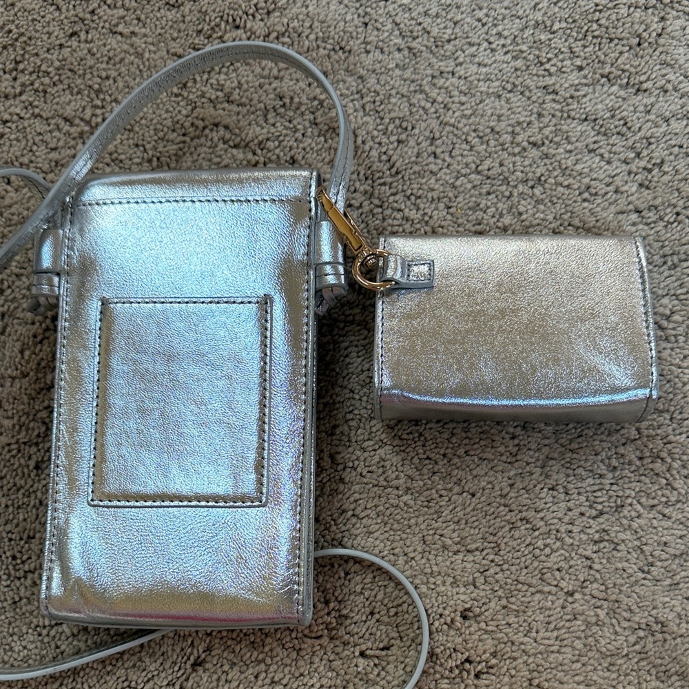 J. Crew Silver Crossbody Bag Set - Picture 5 of 6